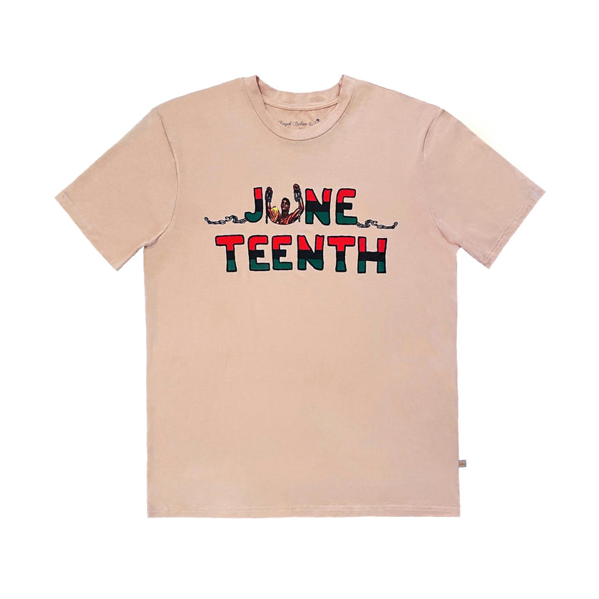 Men's Bamboo Juneteenth T-Shirt, Tan