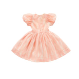 Fit & Flare Dress with Puff Sleeves