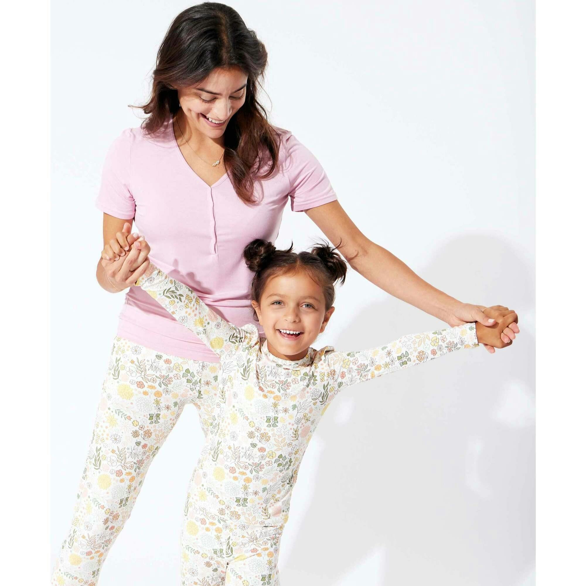 Fall Floral Bamboo Kids Pajamas