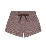 boys cocoa gingham boardie