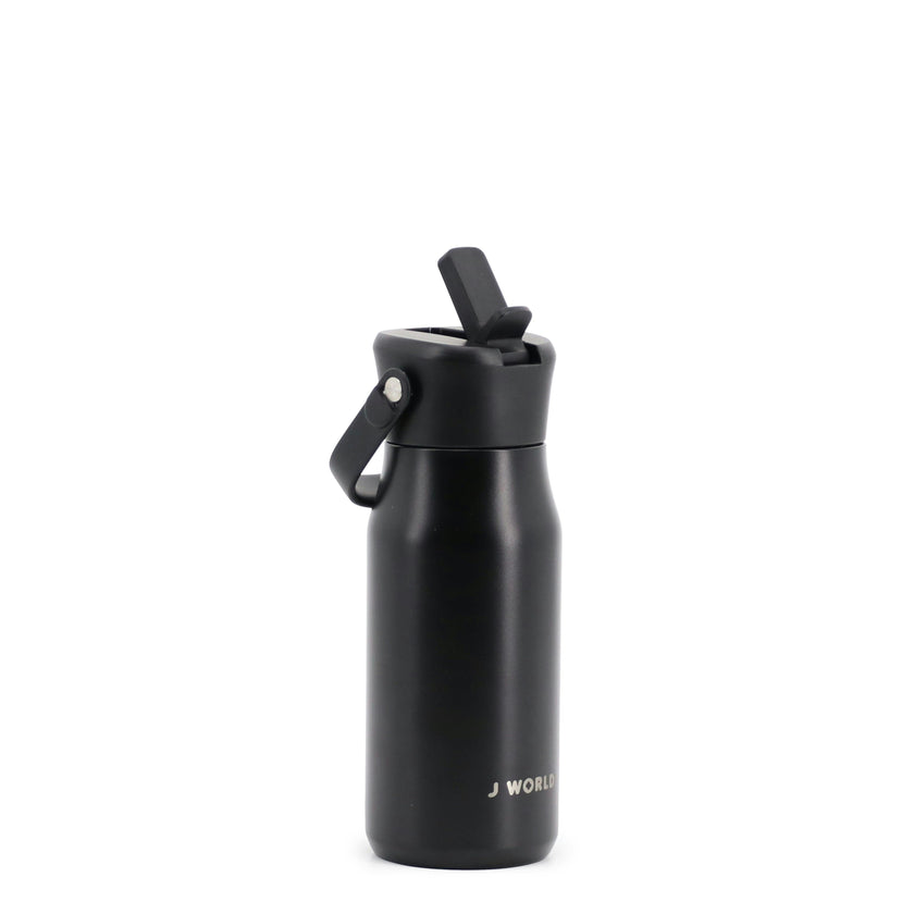 Junior Backpack with Lunch Box and 14oz Water Bottle For School in Black