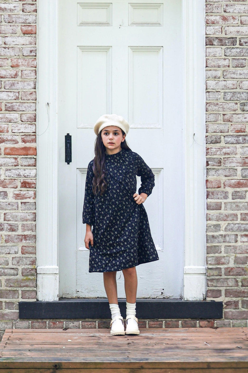 Winter Forest Long Sleeve Drop Shoulder Comfort Fit Dress