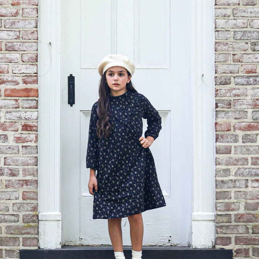 Winter Forest Long Sleeve Drop Shoulder Comfort Fit Dress