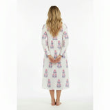 St Barth Womens Kaftan Peony Block Print, Block Print