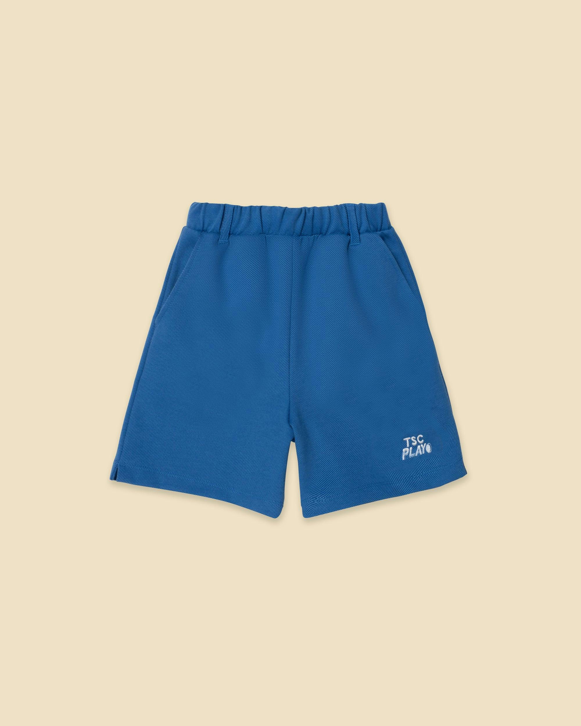 Knit Play Shorts in Sonic Blue