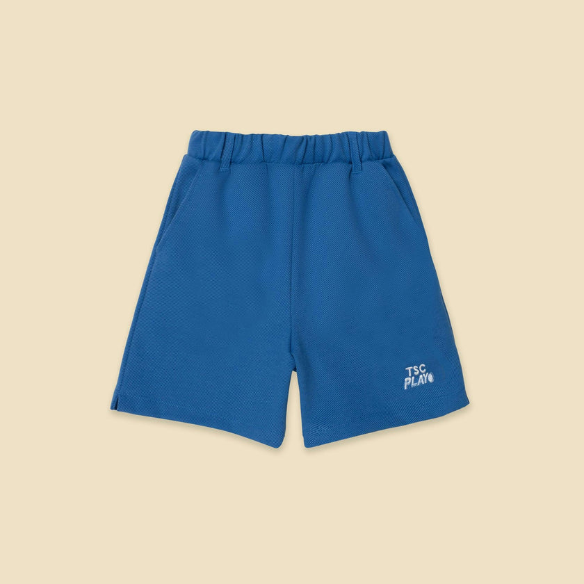Knit Play Shorts in Sonic Blue