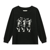 CHEROKEE Dancing Cowboy Skeleton Printed Glow in the dark Tee