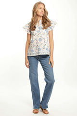Marion Top - Pastel Cream