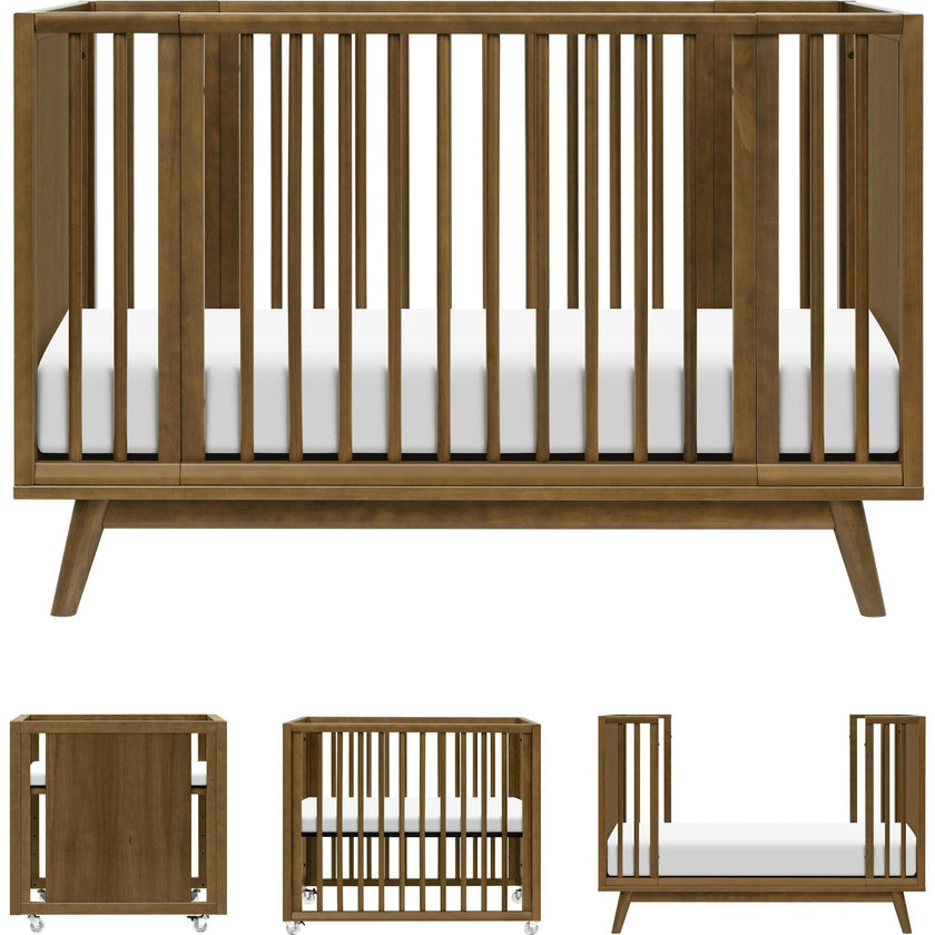 Palma 8-In-1 Convertible All-Stages® Crib W/ Bassinet & Toddler Bed Kits In
