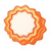 Orange Spice Wavy Dinner Plate