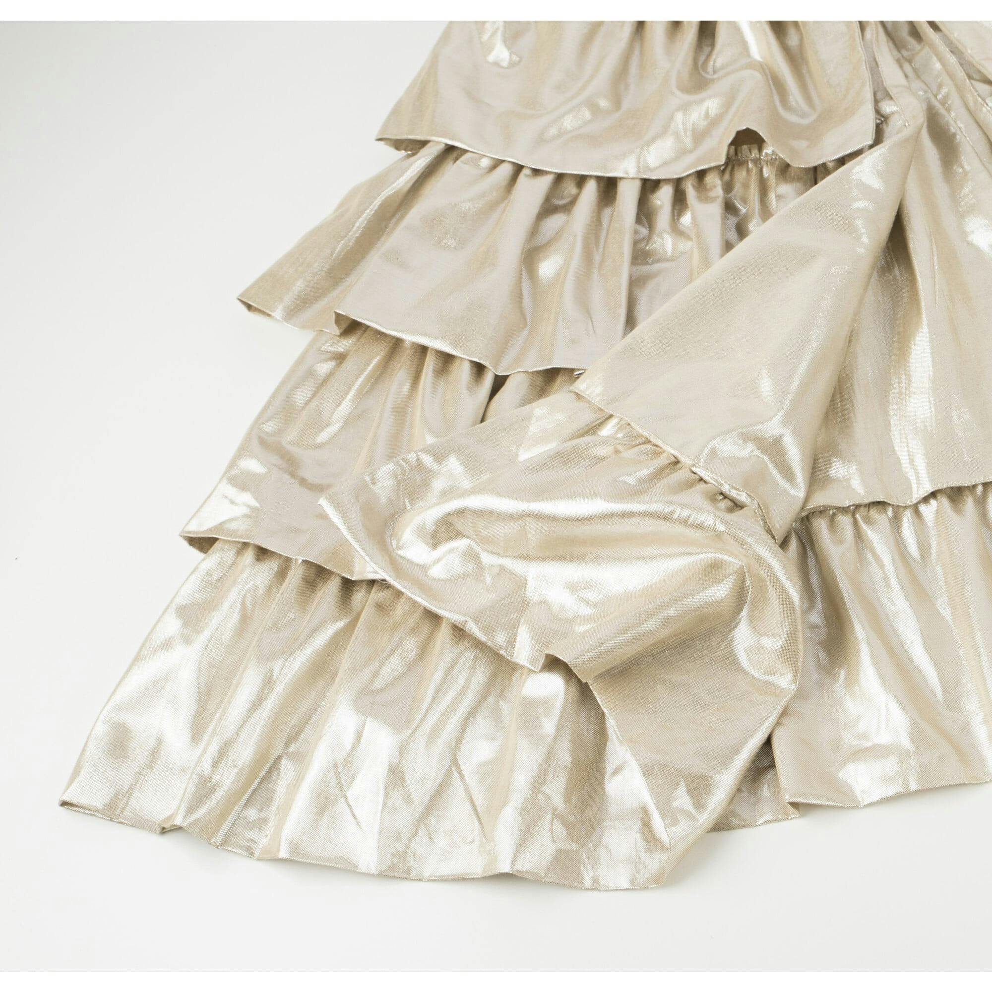 Gold Ruffle Cape