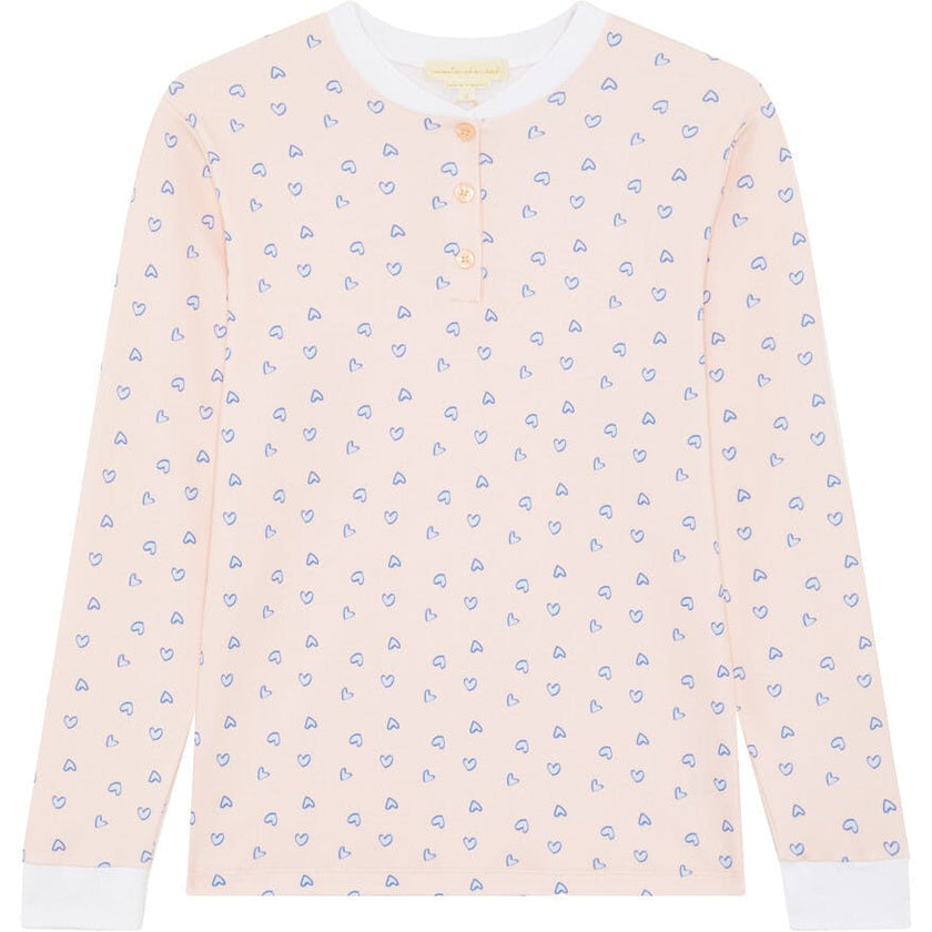 Love Heart Pyjama - Adult Pink