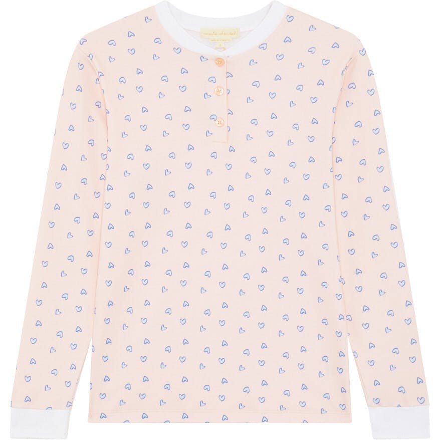 Love Heart Pyjama - Adult Pink