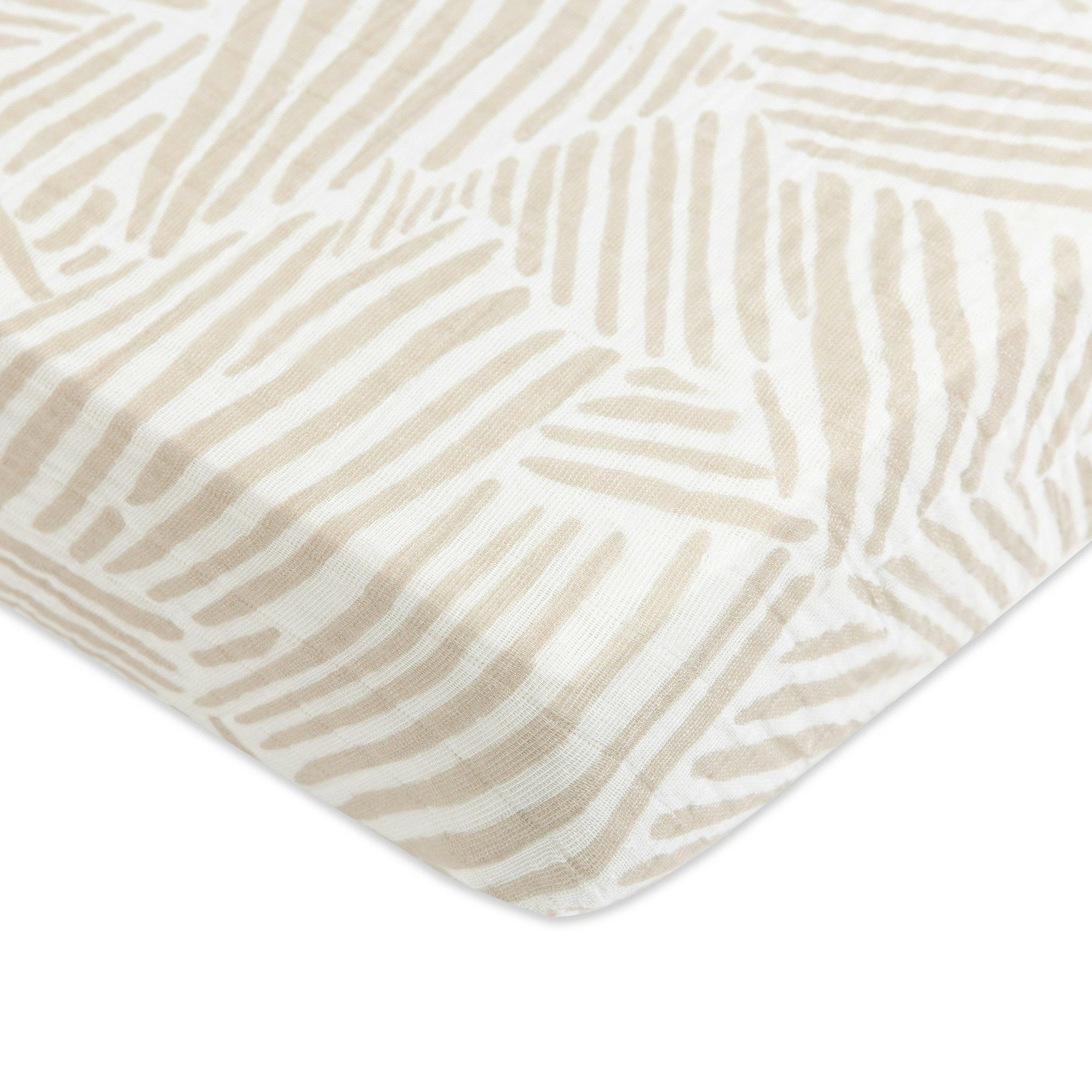 Babyletto Mini Crib Sheet in GOTS Certified Organic Muslin Cotton