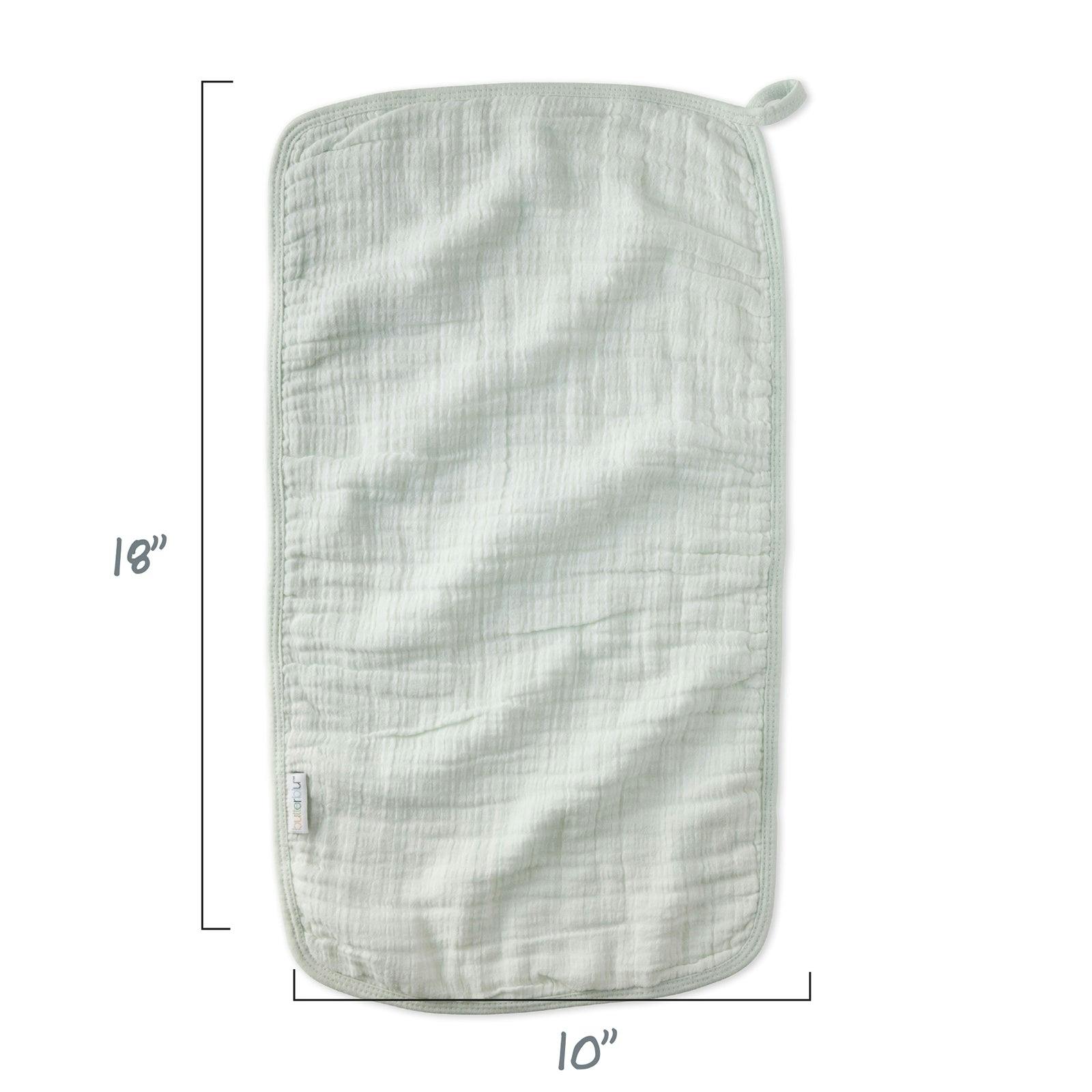 RILEY 5-Pack Crinkle Muslin Burp Cloths