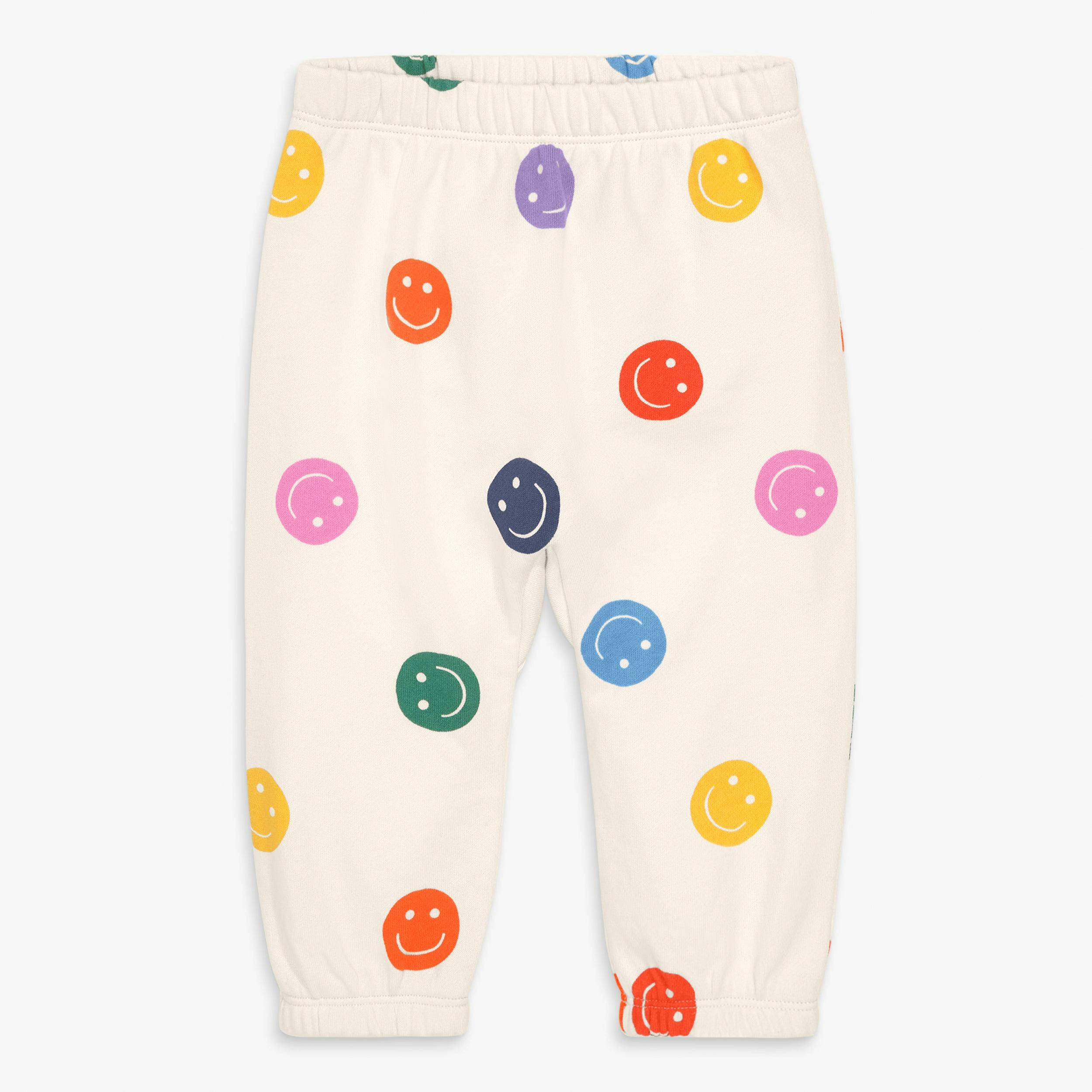Baby sweatpant in happy faces