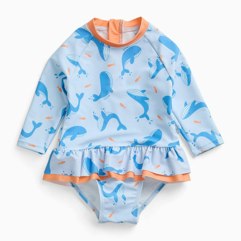 Whale Song Long Sleeve Swimsuit