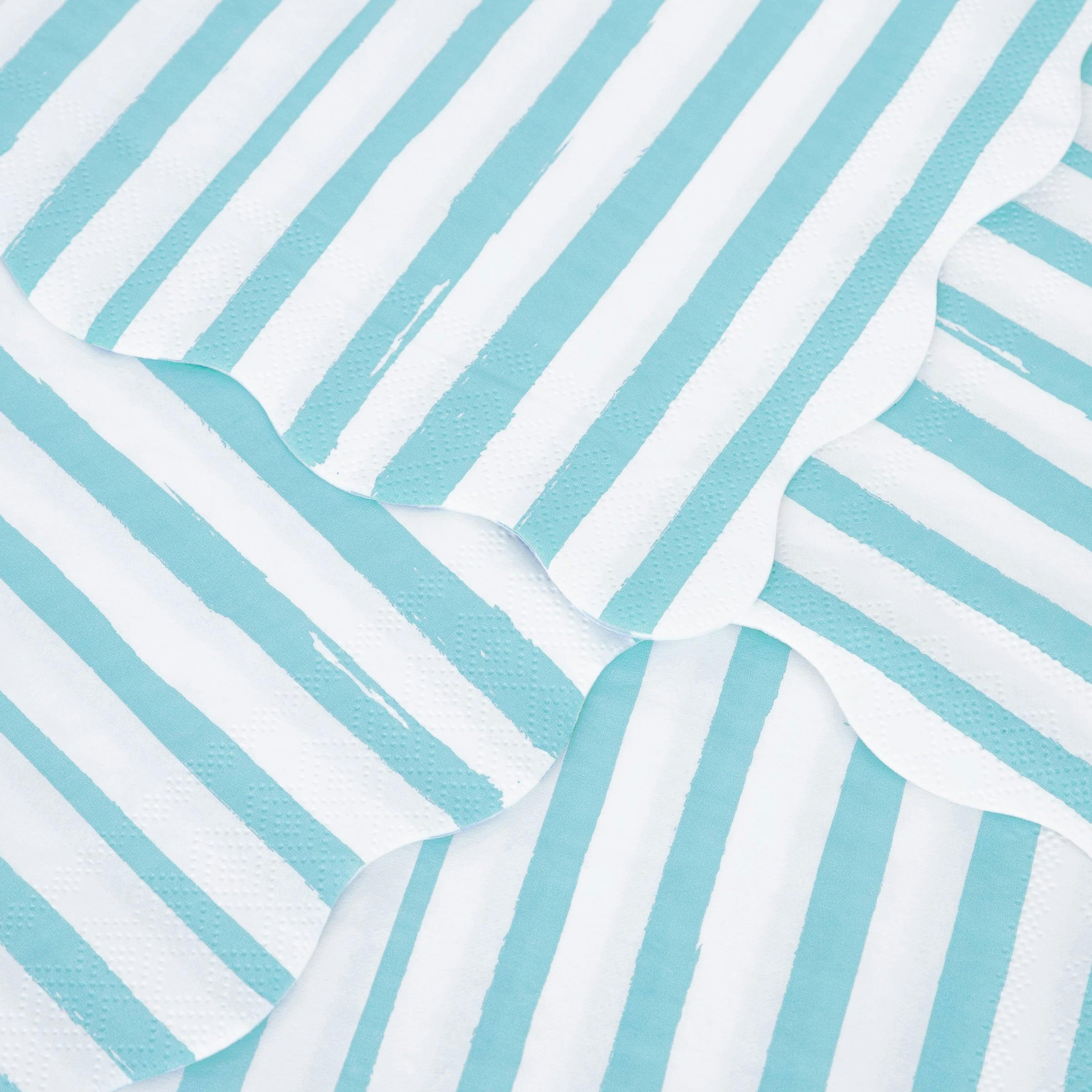 Blue Stripe Large Napkins