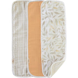 Willow 3-pc. Newborn Burp Cloth Set (Copper/Leaf)