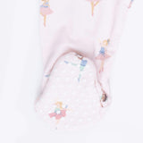 Petite Ballet - 2 Way Ruffle Front Zipper Footie