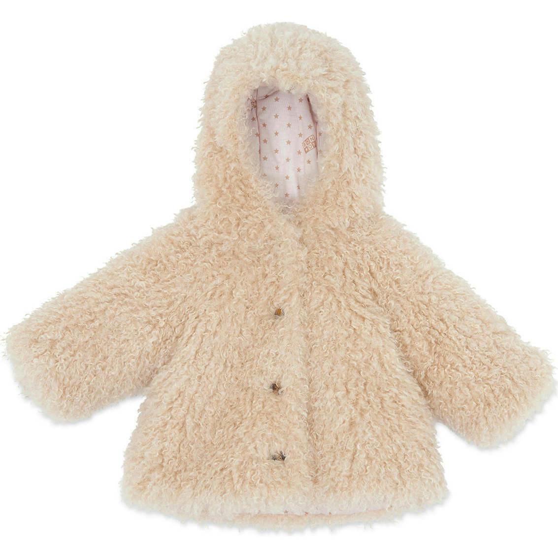 BONTON Mignon Faux Fur Baby Jacket - Sheep