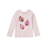 Garden Ladybugs Graphic Tee, Lavender Rain