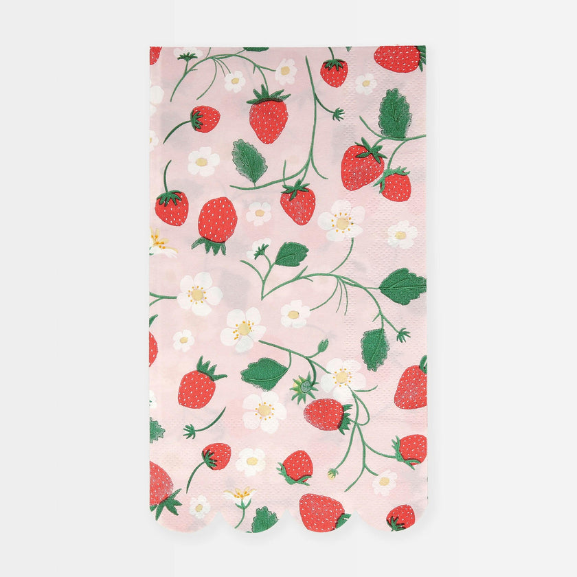 Strawberry Pattern Guest Towels