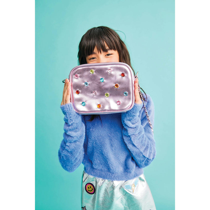 Pink Candy Gem Crossbody Bag