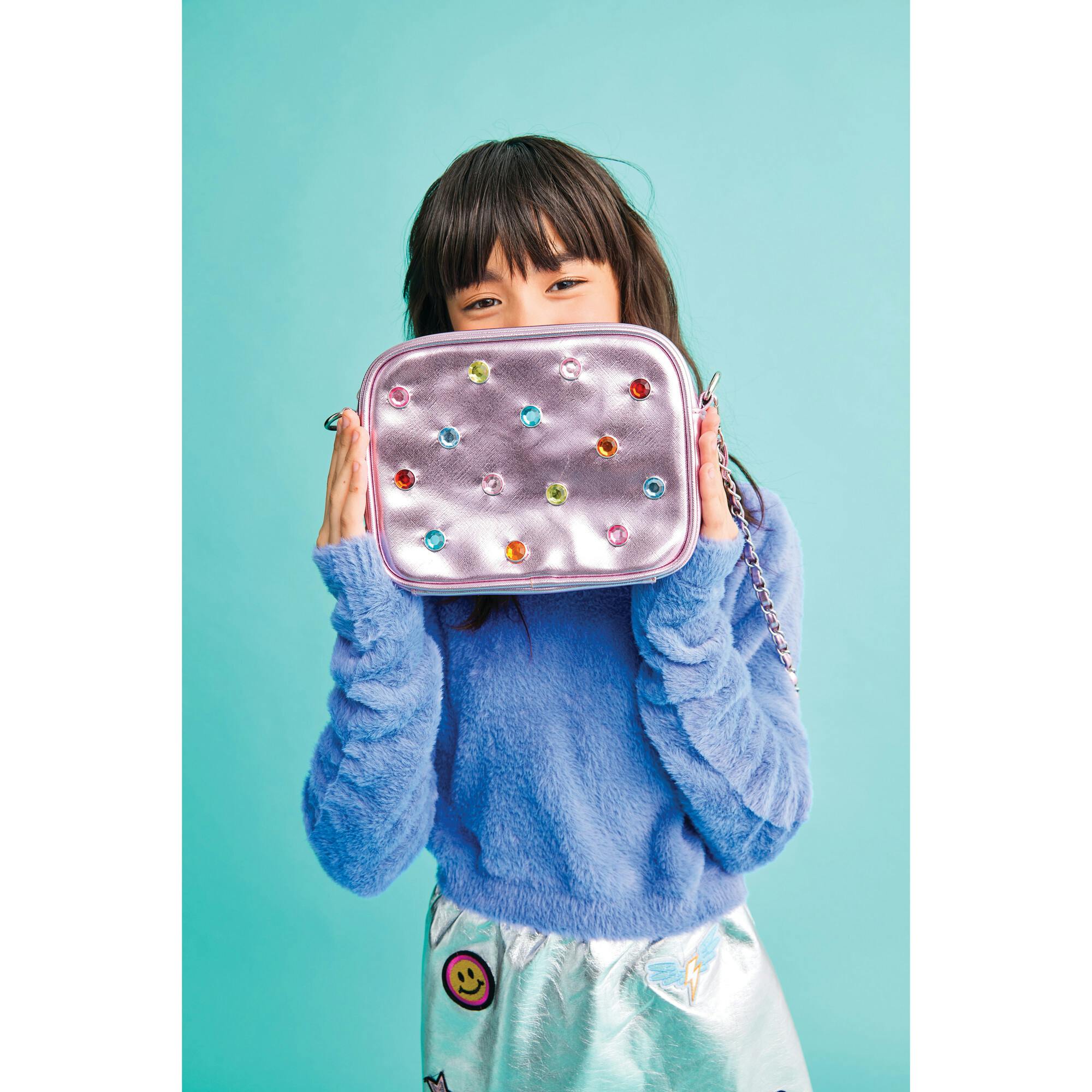 Pink Candy Gem Crossbody Bag