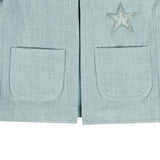Chell√®e Denim Jacket | Stars | Ice Blue