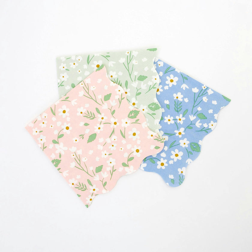 Set of 20 Ditsy Floral Small Napkins