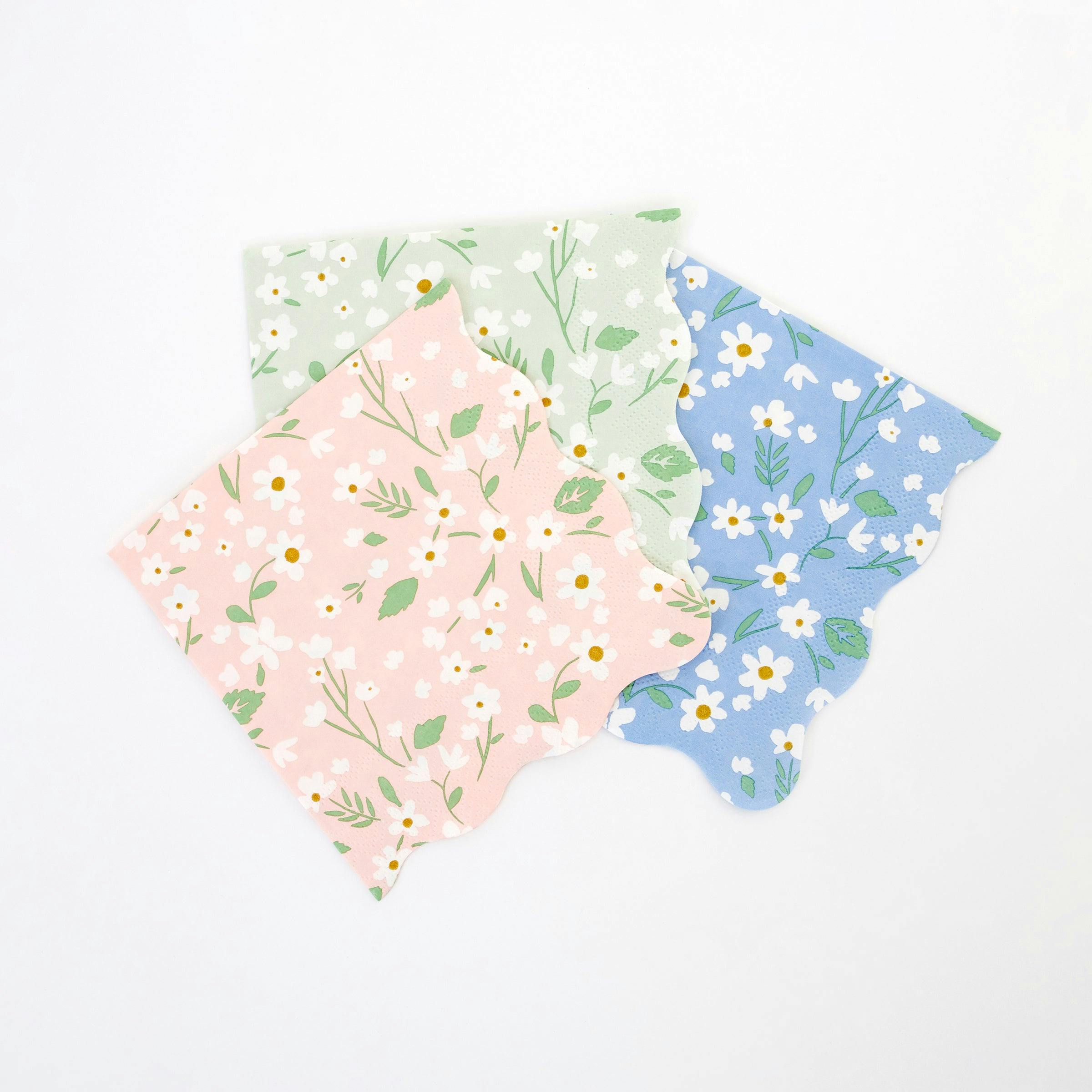Set of 20 Ditsy Floral Small Napkins