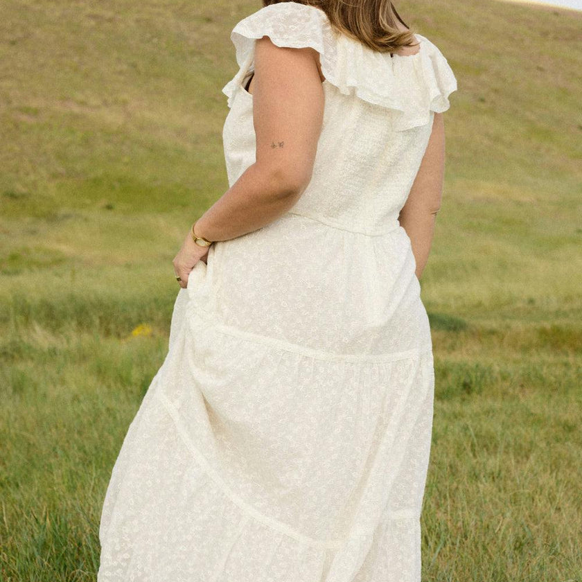 Alaina Dress in Ivory