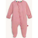 Magnetic Footie with Ruffles TICKLED PINK