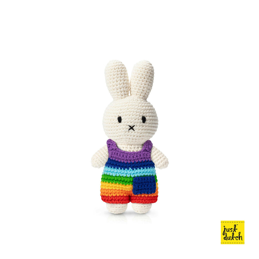 Miffy In Her Pastel Rainbow Dress Crochet Doll