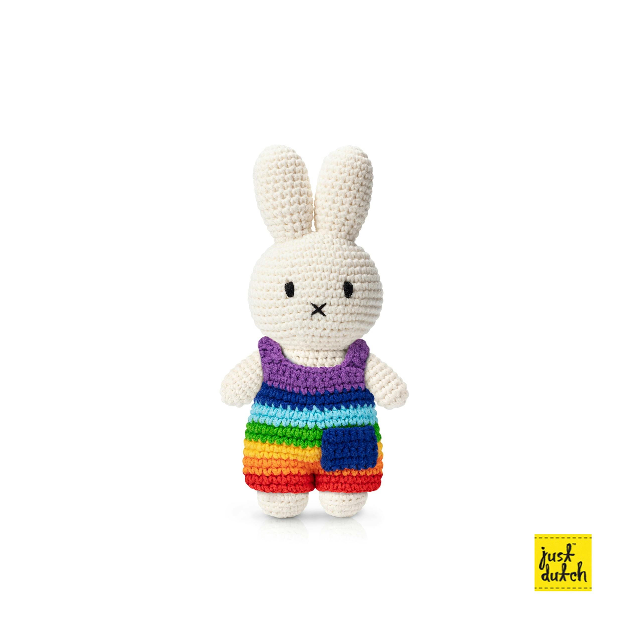 Miffy In Her Pastel Rainbow Dress Crochet Doll