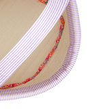 Lavender Stripe Quilted Easter Bucket