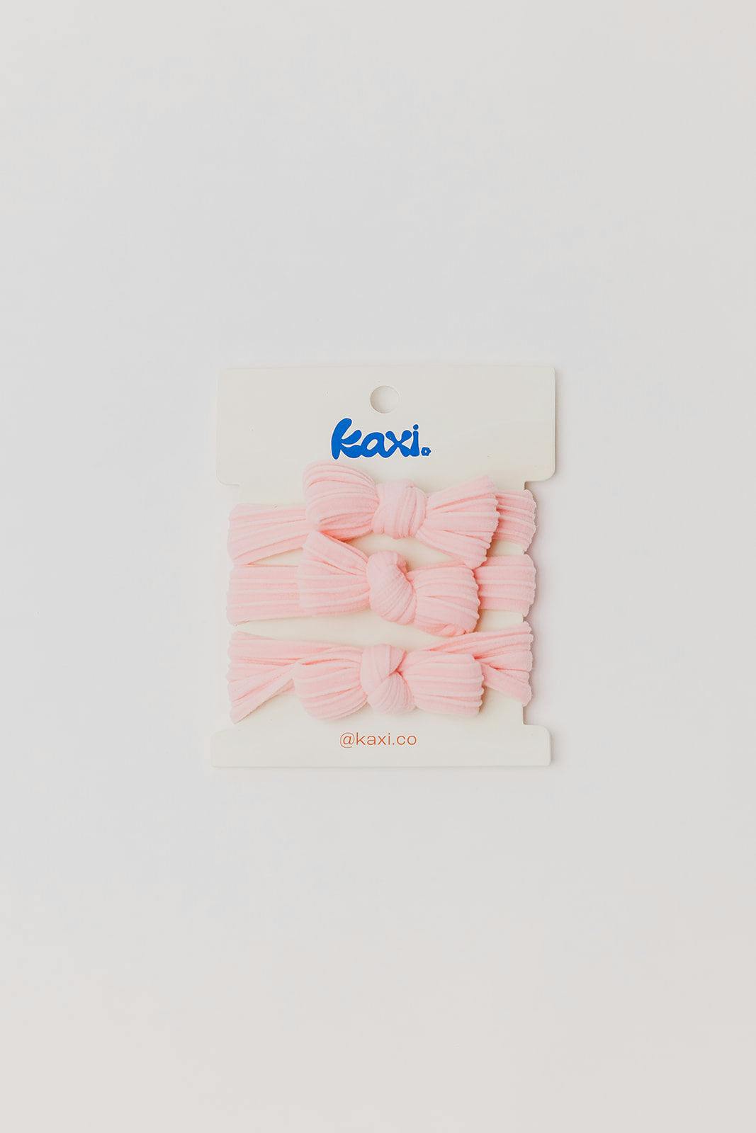 BOW SLICK BACK PONYTAILS (PACK OF 3)