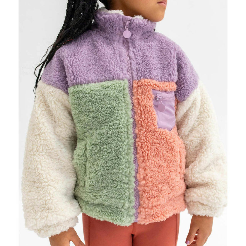 Color Block Fleece Jacket