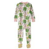 CRUZ Snug Fit Footed Baby Girls Pajamas