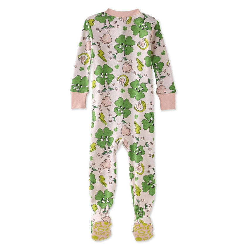 CRUZ Snug Fit Footed Baby Girls Pajamas