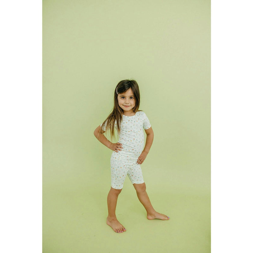 Mabel 2pc Short Sleeve Pajama Set, Florals
