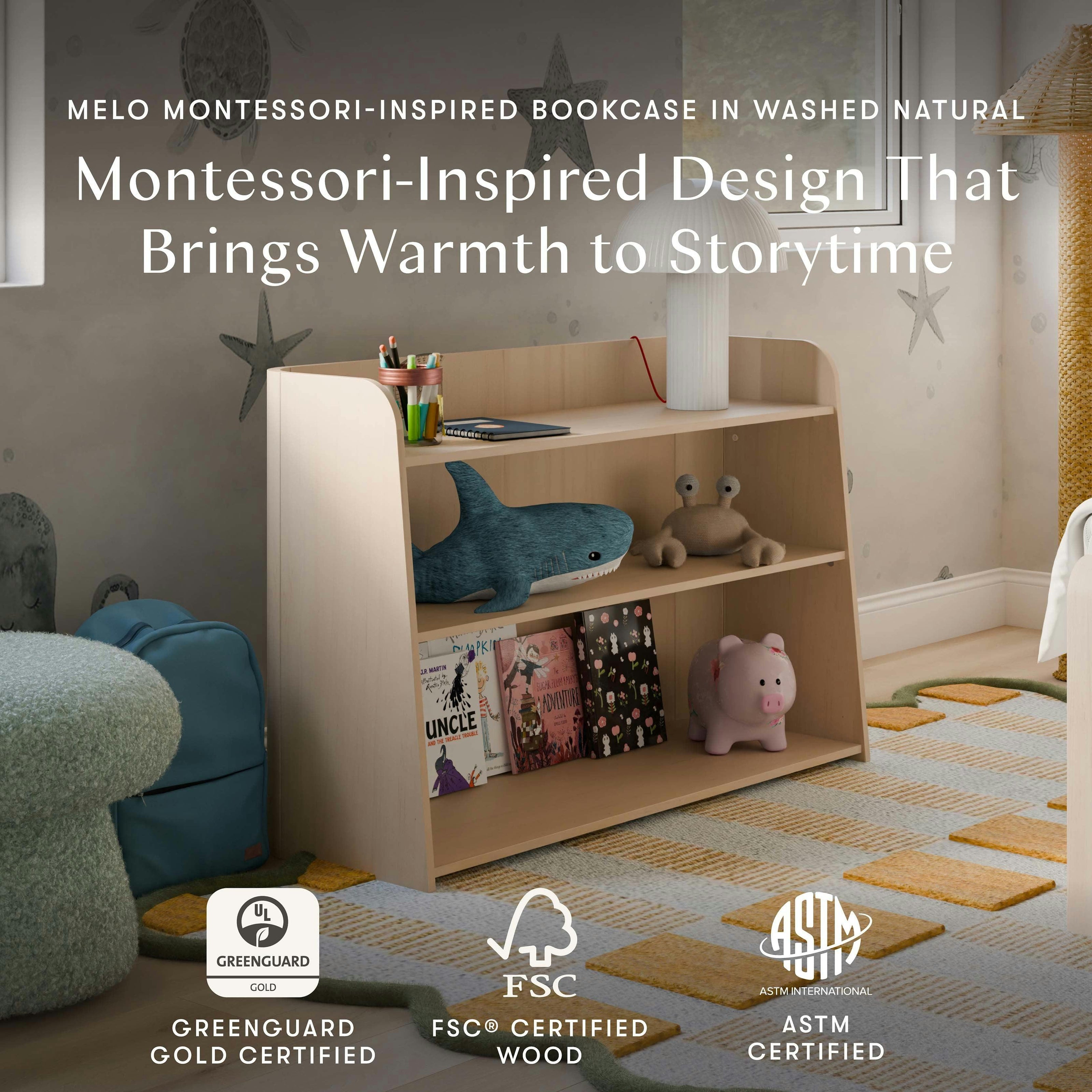 Babyletto Kids Melo Montessori-Inspired Bookcase