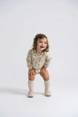 Flower Print Crochet Collar Bubble