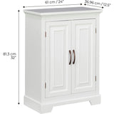 St. James Wooden Floor Cabinet with 3 Shelves