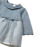 Newborn Girl Tulle and Knit Dress