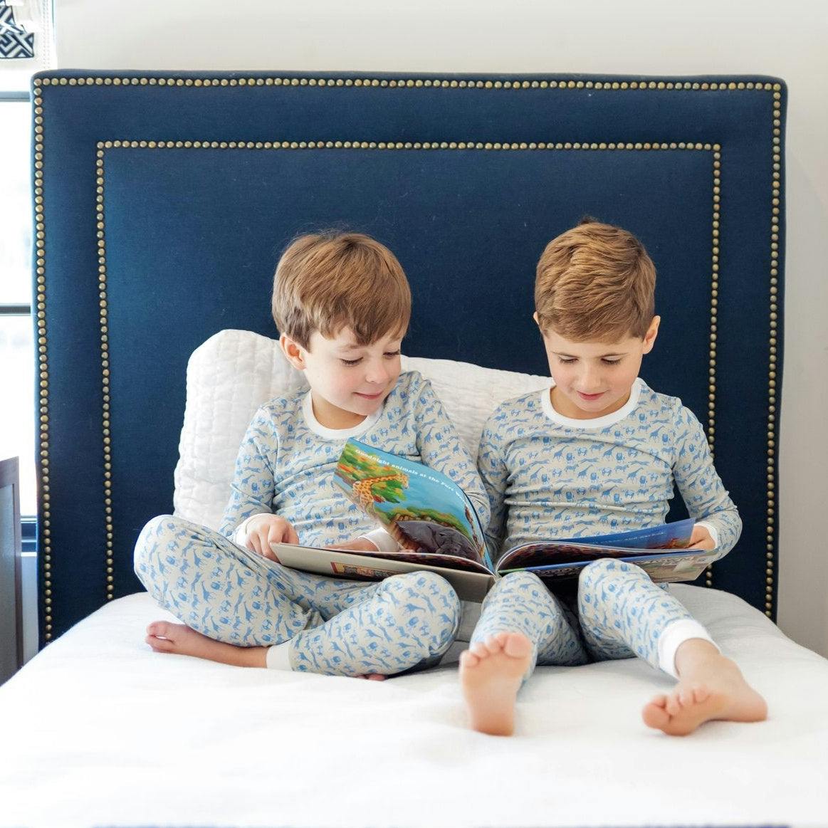 Grayson Boys' Pajama Pant Set - Blue Savanna Safari