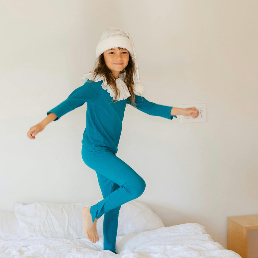 Jade Holiday Elf Pajama Costume- Christmas Gift for Kids - Cozy Cotton Stocking Stuffer