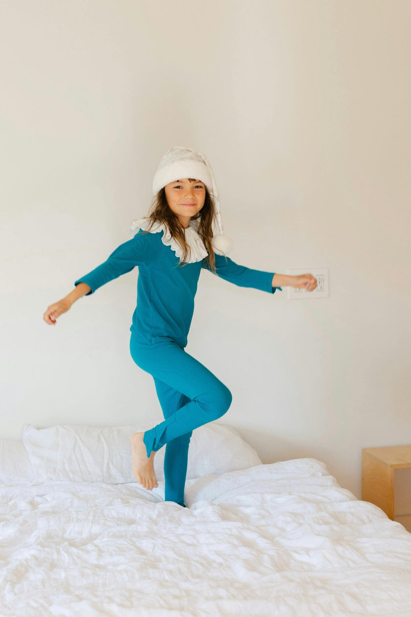 Jade Holiday Elf Pajama Costume- Christmas Gift for Kids - Cozy Cotton Stocking Stuffer
