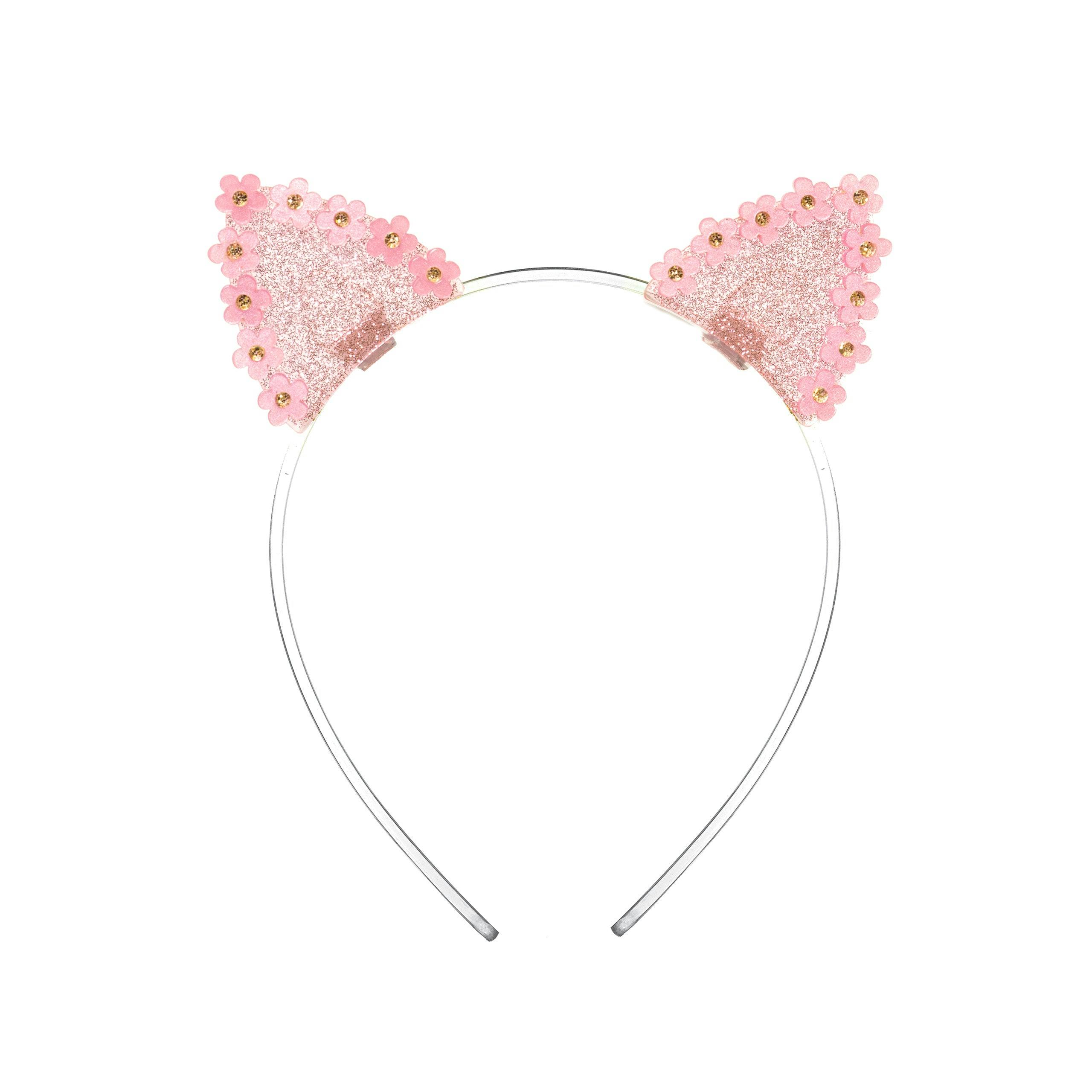 Daisy Cat Ears Glitter Headbands